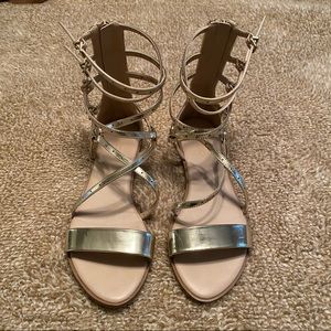 Aldo gold sandals